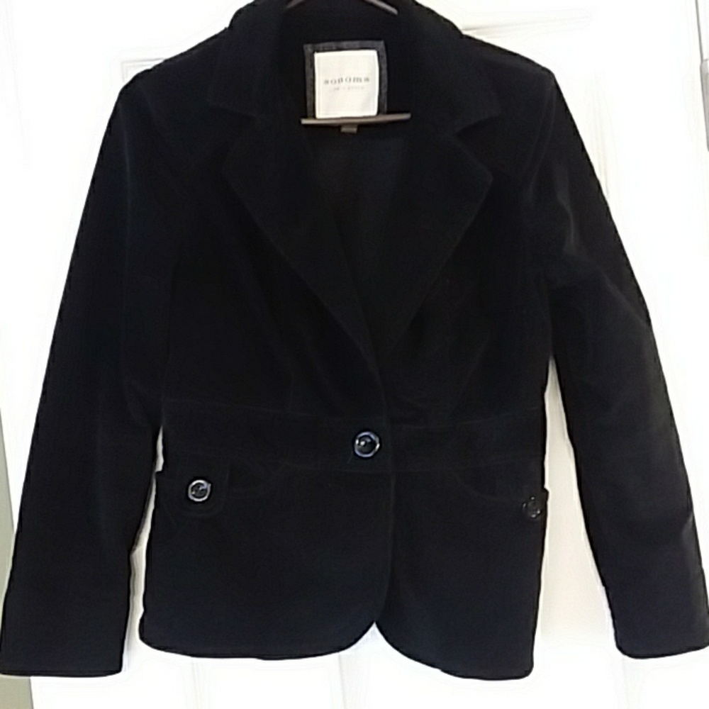 Sonoma black corduroy blazer